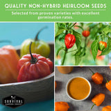 Quality non-Hybrid Heirloom Seeds