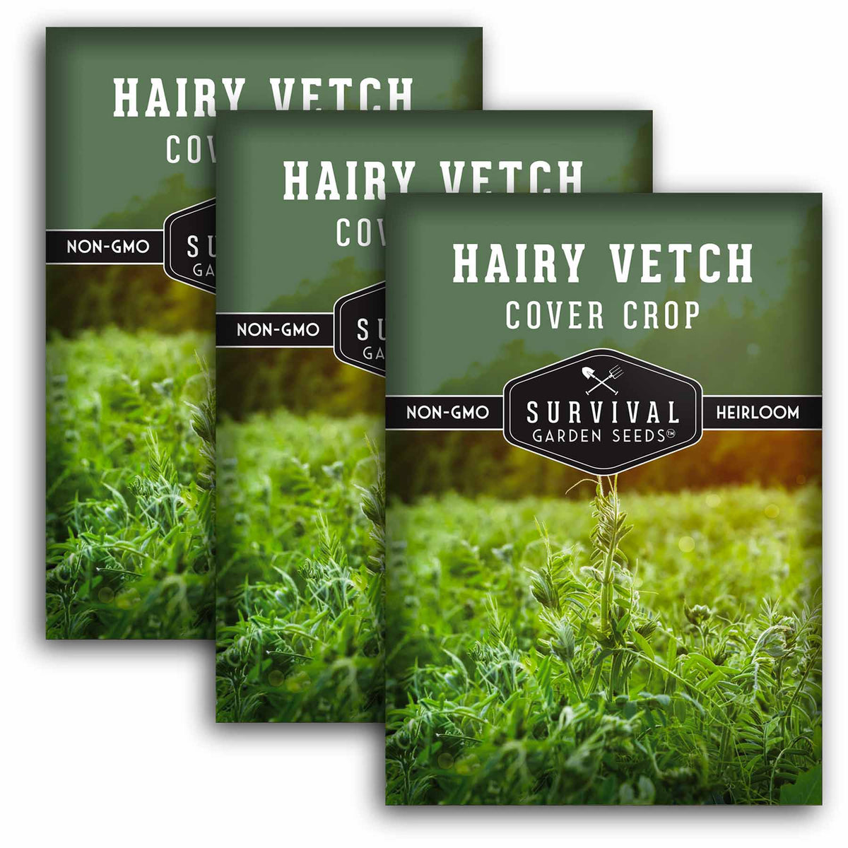 3 packet of Hairy Vetch seeds