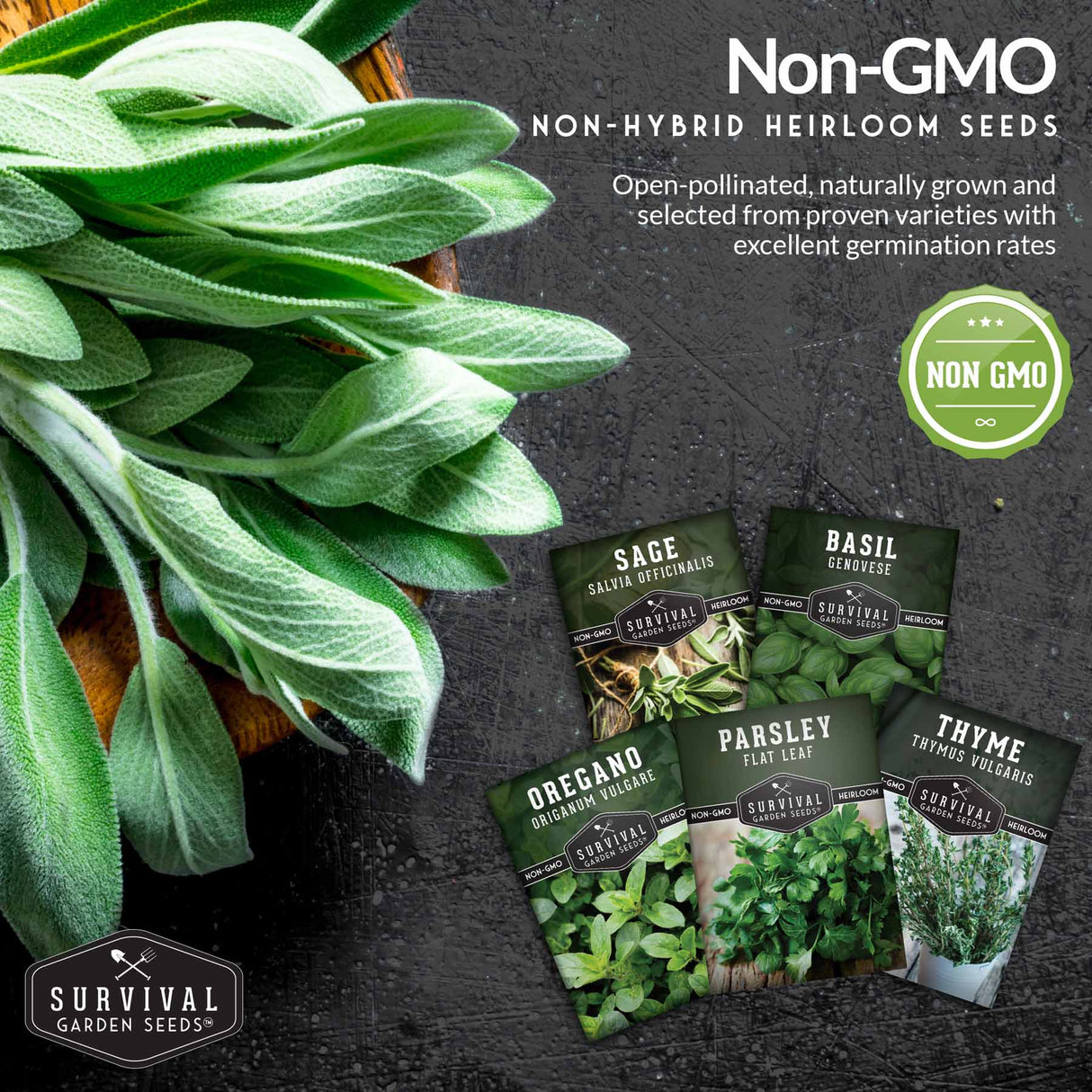 Non-GMO non-hybrid heirloom seeds