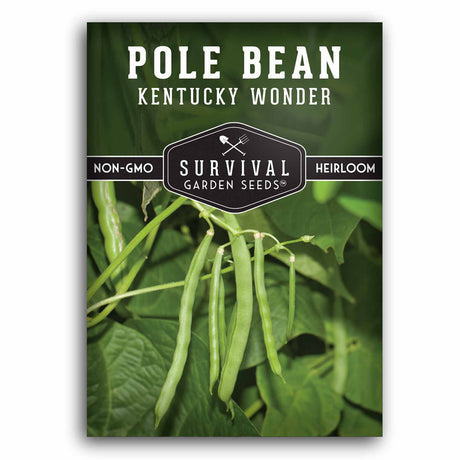 1 Packet of Kentucky Wonder Pole Bean seeds