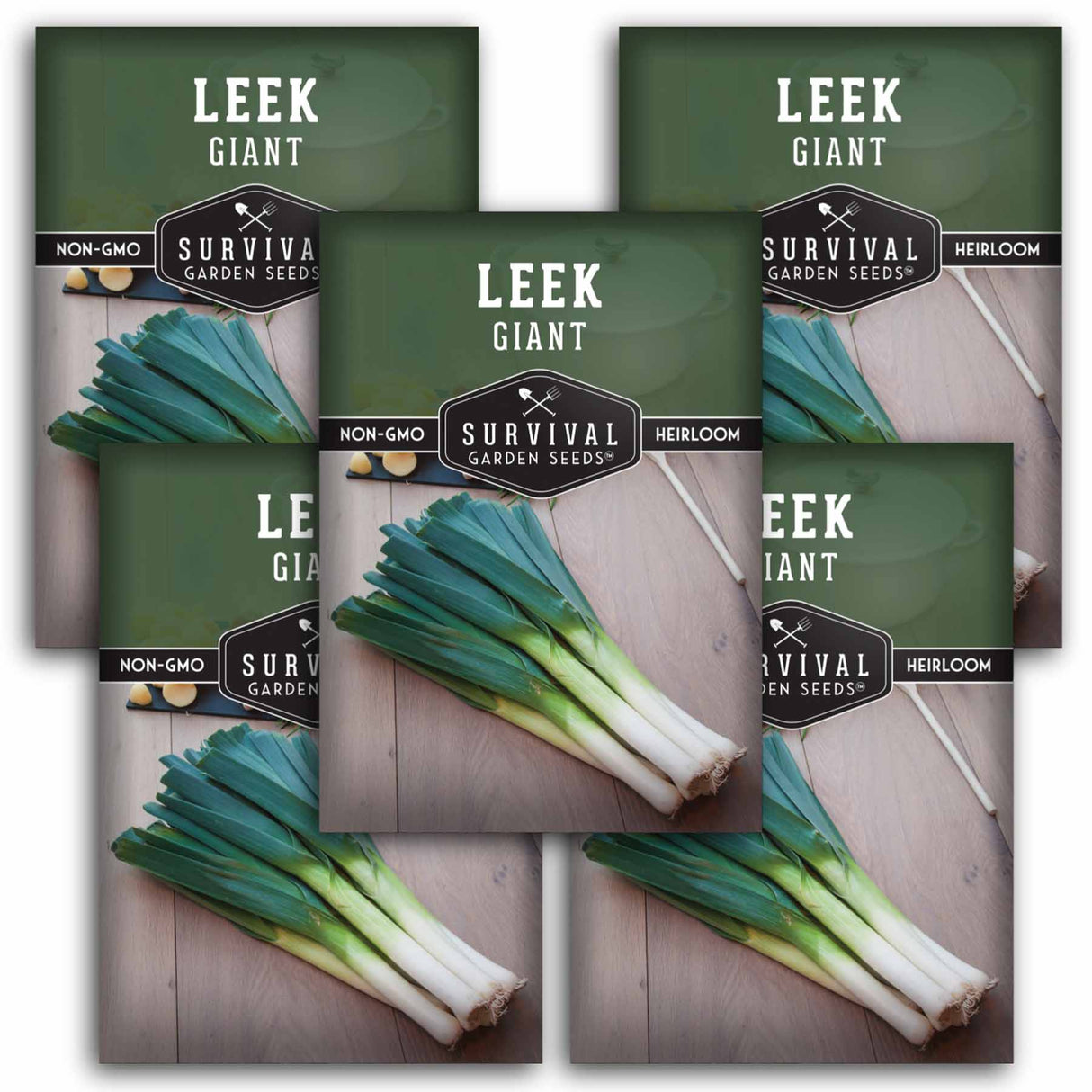 5 packets of Giant Leek seeds