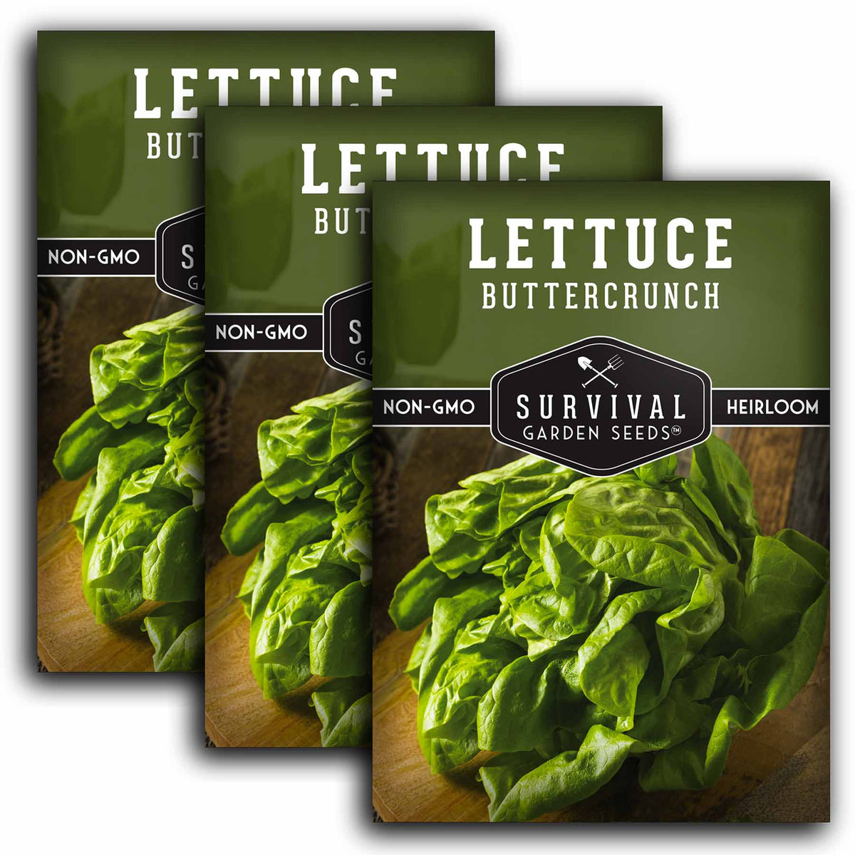 3 packets of Buttercrunch Lettuce seeds
