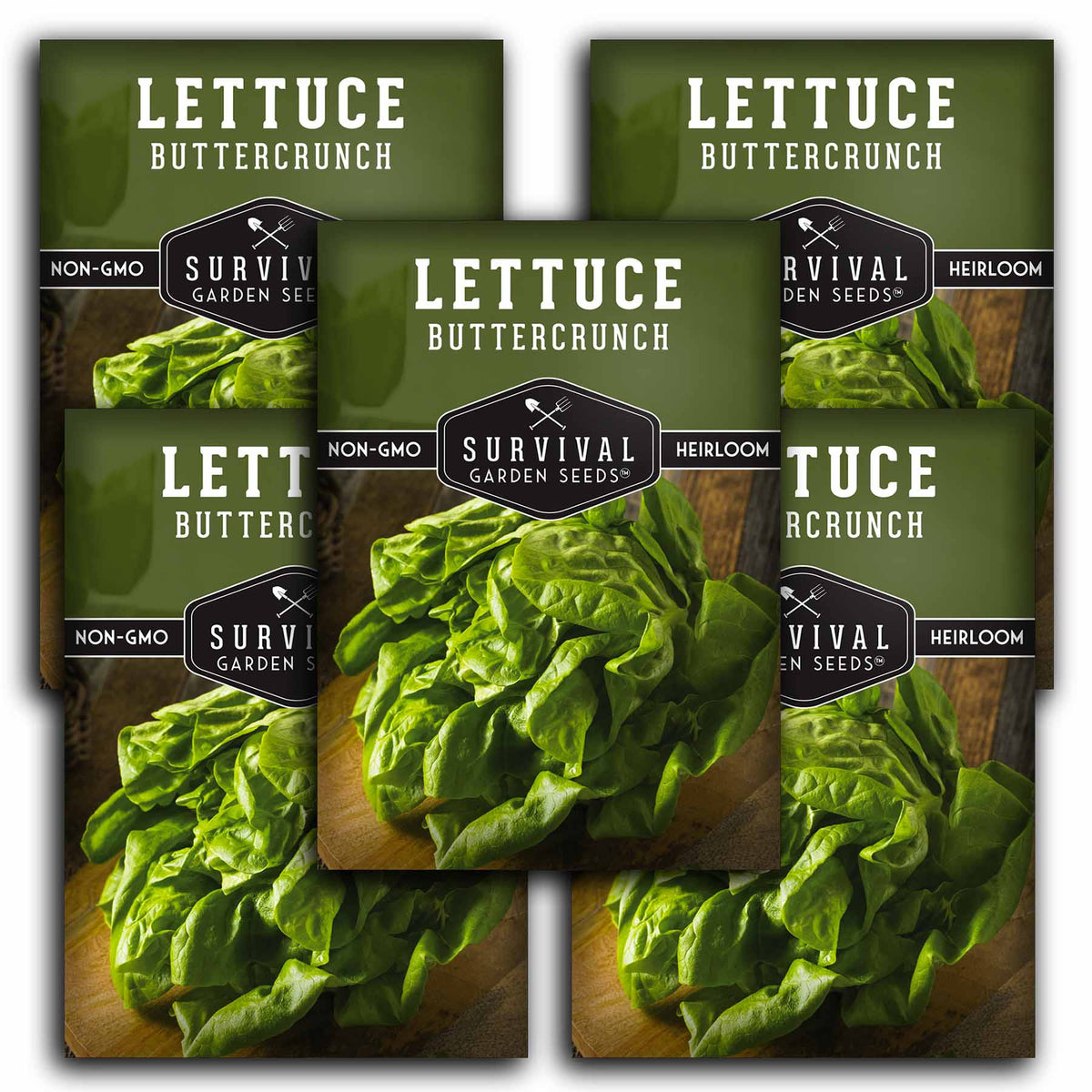 5 packets of Buttercrunch Lettuce seeds