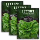3 packets of Parris Island Lettuce seeds