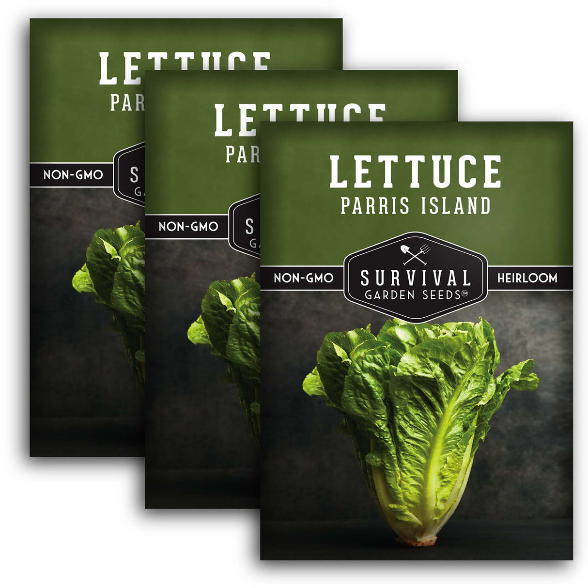 3 Packets of Parris Island Lettuce seeds