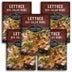 5 packets of Red Salad Bowl lettuce seeds