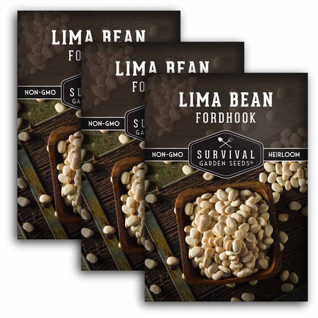 3 packets of Fordhook Lima Beans