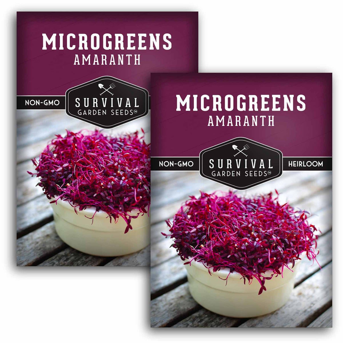 2 packets of Amaranth Microgreens seeds