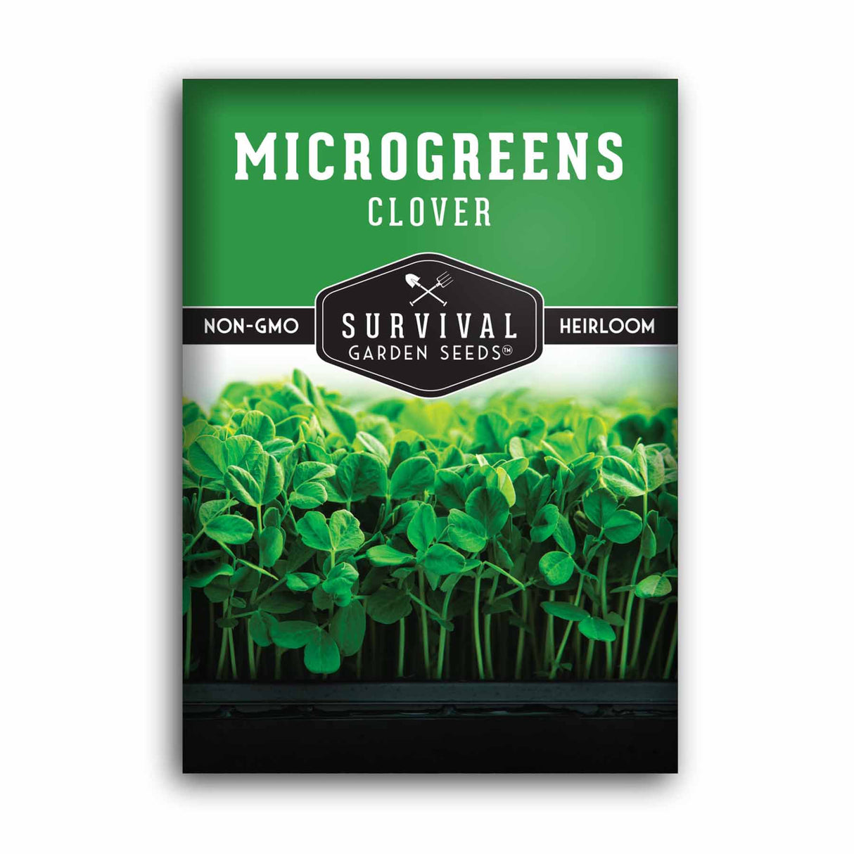 Clover microgreen seed packet