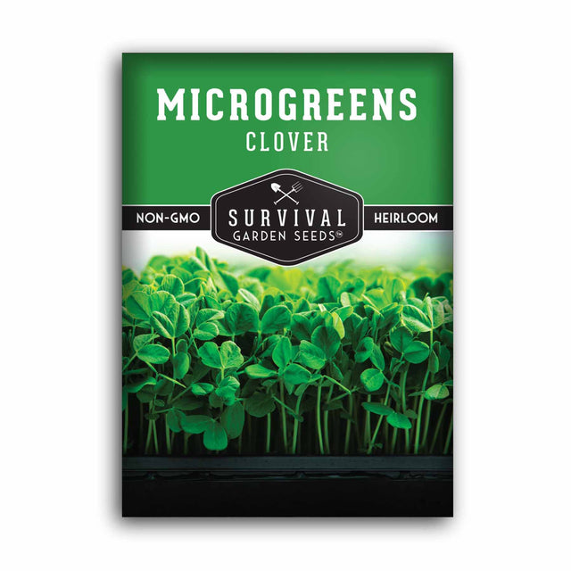 Clover microgreen seed packet