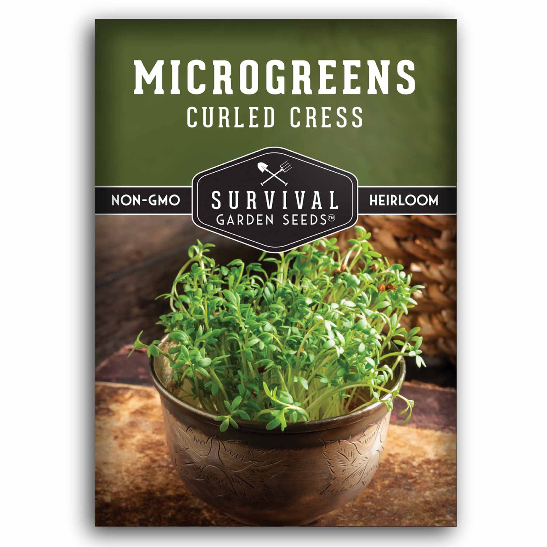 1 pack of Curled Cress Microgreens seeds
