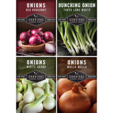 Onion Seed Collection - 4 Popular Full-Sun Varieties