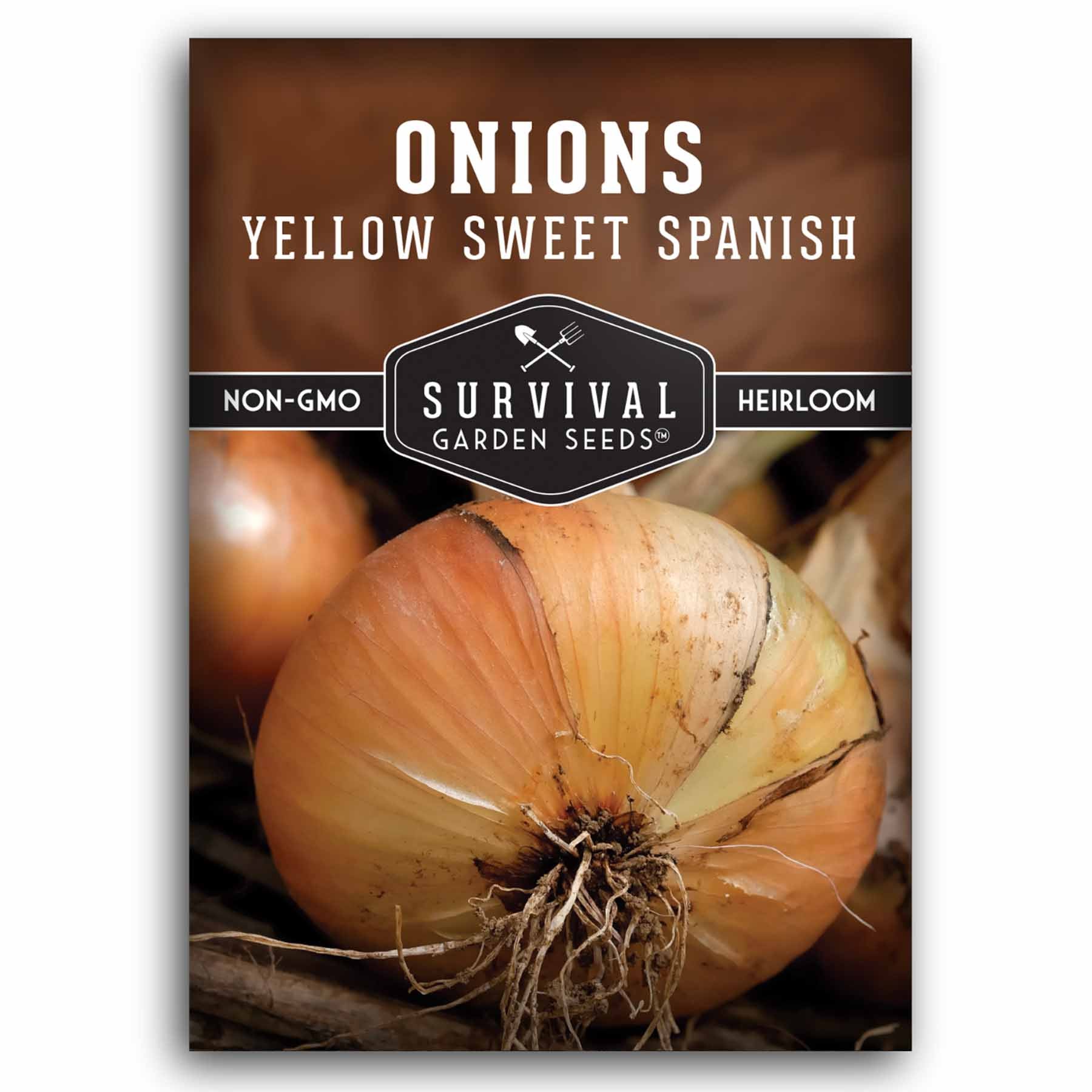 1 packet of Yellow Sweet Spanish Onion seeds