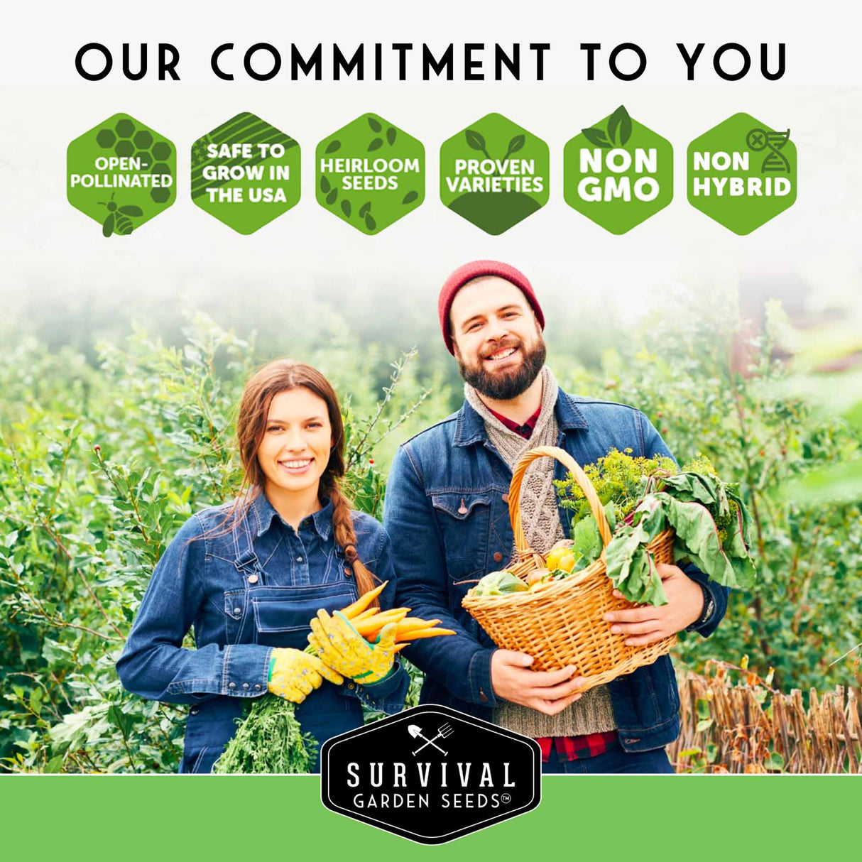Our commitment to you - open-pollinated, non-gmo, heirloom