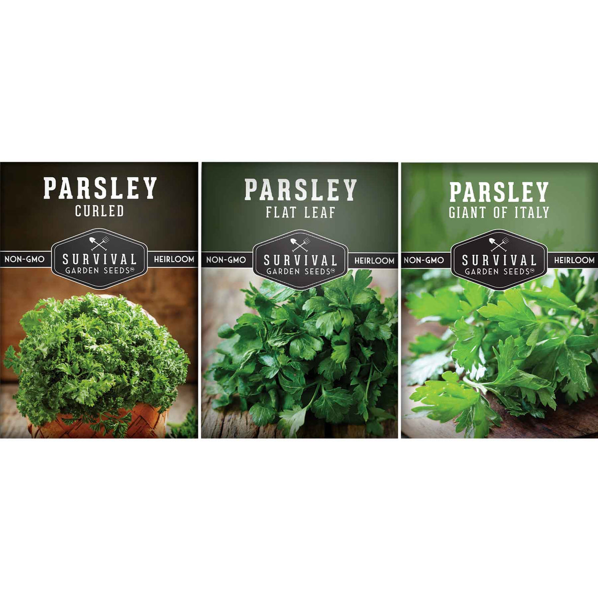 Parsley Collection - Heirloom Herb Seed Packets