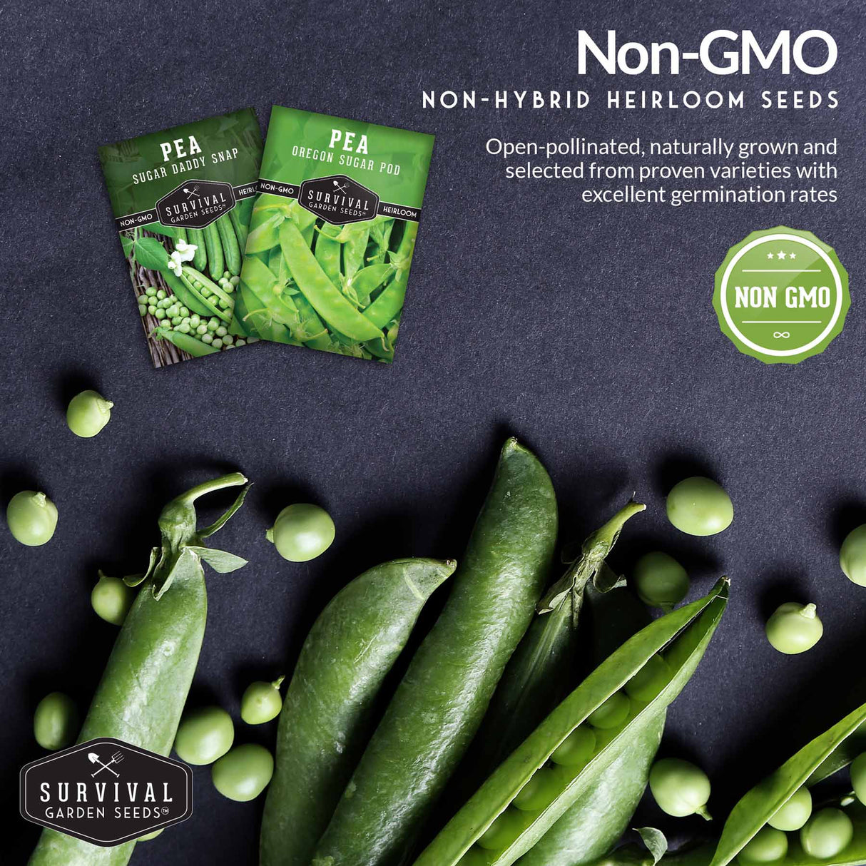 Non-GMO pea seeds