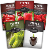 Sweet Pepper Seed Collection - 5 packets of sweet pepper seeds