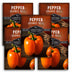 5 packets of Orange Bell Pepper seeds