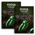 2 packets of Poblano Pepper seeds