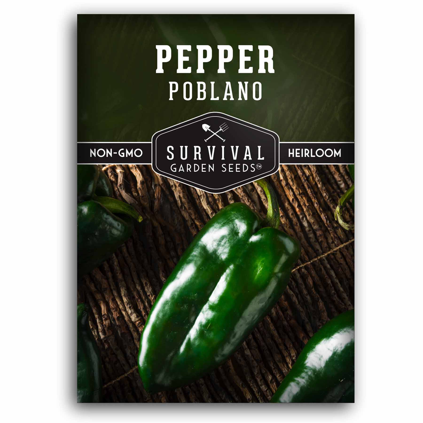 1 packet of Poblano Pepper seeds