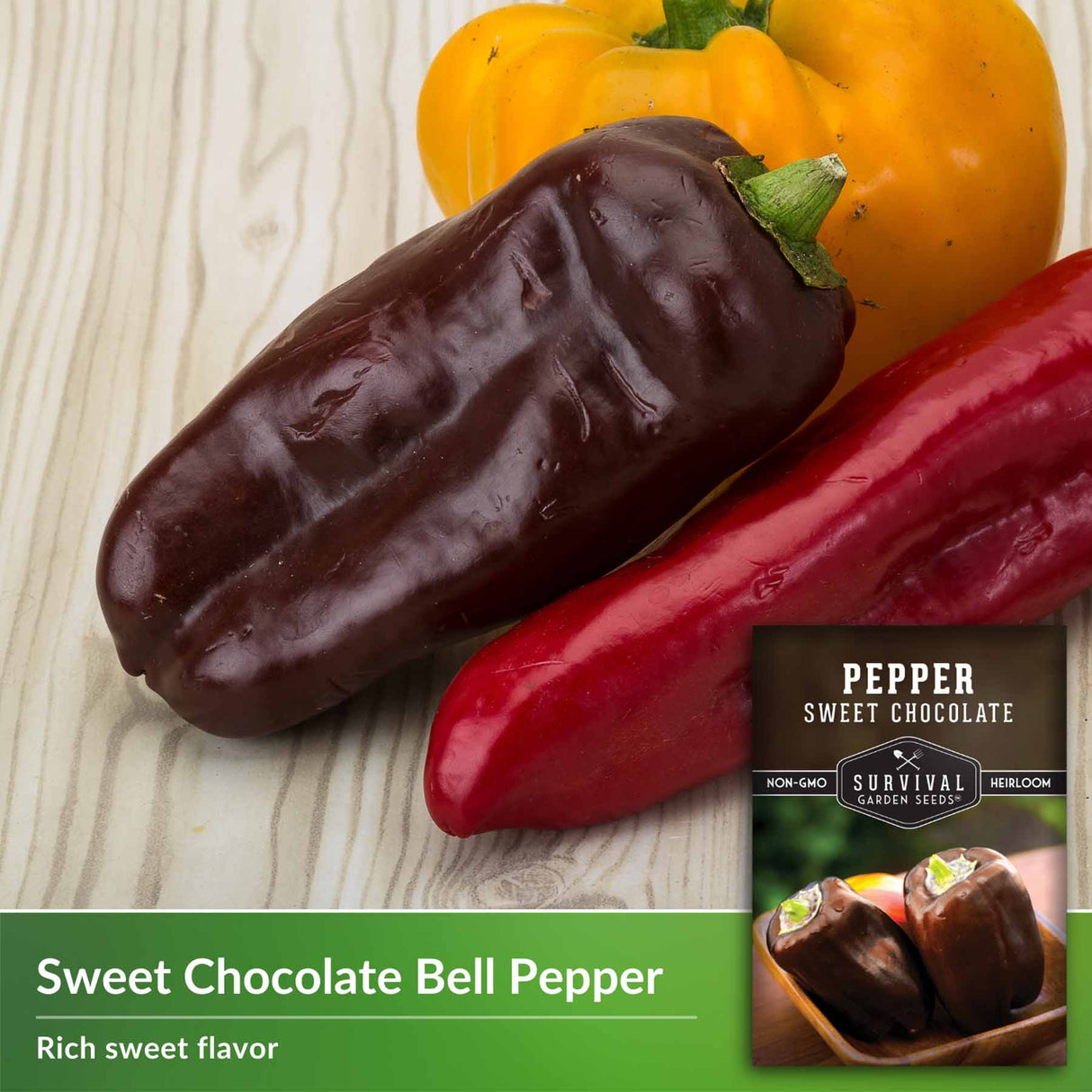 Sweet chocolate bell pepper