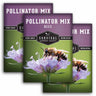 3 packets of pollinator seed mix for bees