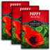 3 packets of Orient Poppy seeds