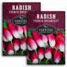 2 packets of French Breakfast Radish seeds