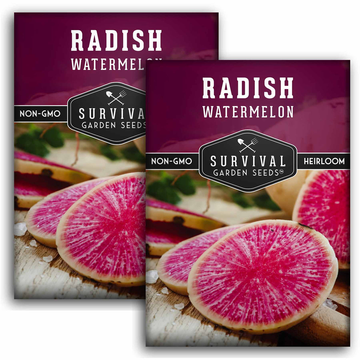 2 packets of Watermelon Radish seeds
