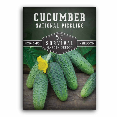 1 Packet of National Pickling Cucumber seeds