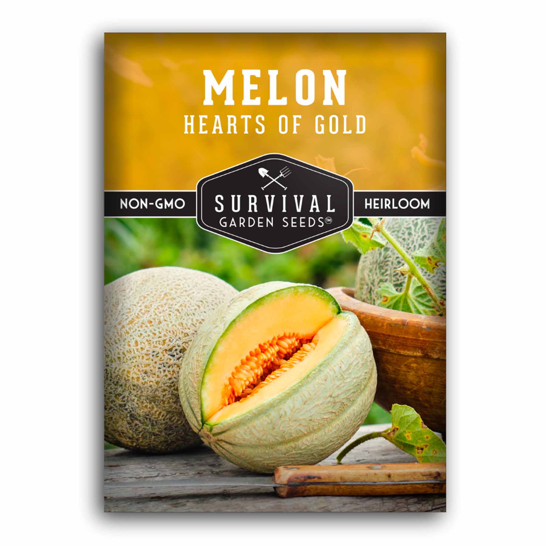 Survival Garden Seeds Hearts of Gold Cantaloupe Seeds
