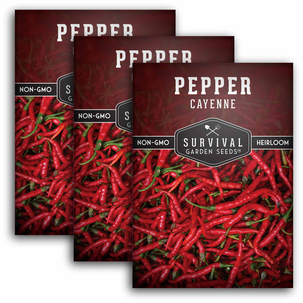 3 Packets of Cayenne Pepper Seeds