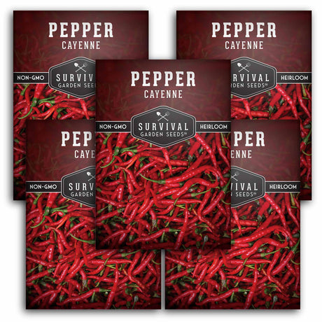 5 Packets of Cayenne Pepper Seeds