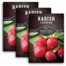 3 Packets of Champion Radish seeds