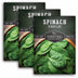 3 Packets of Viroflay Spinach seeds