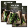 3 Packets of Black Beauty Zucchini seeds