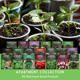 20 heirloom seed packets for container gardens