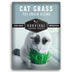 Cat grass seed packet with a cat eating grass, branded as Survival Garden Seeds.