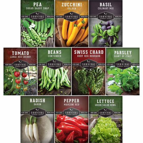 10 Easy to grow heirloom seed packets