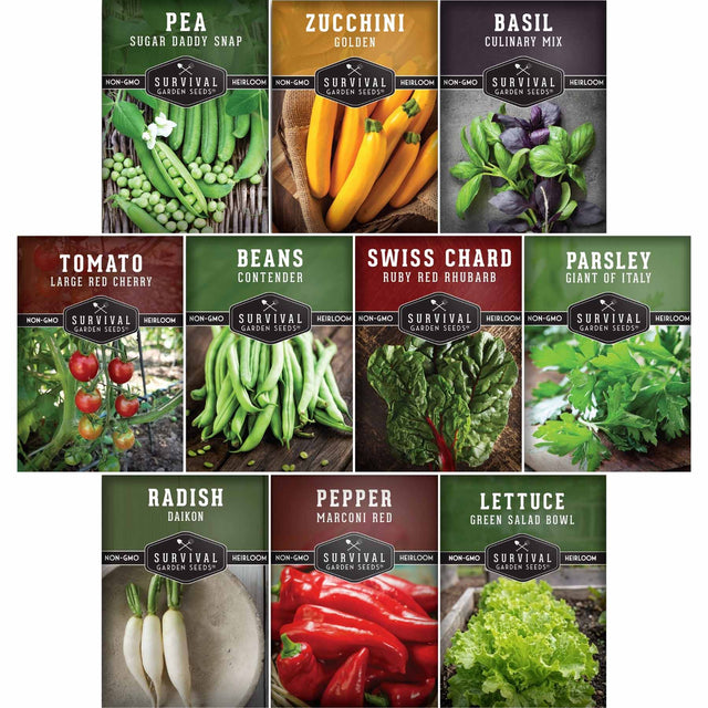 10 Easy to grow heirloom seed packets