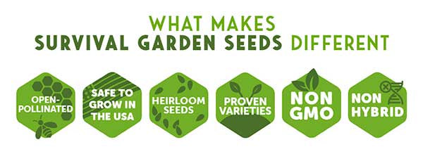 What Makes Survival Garden Seeds Different - non-GMO heirloom seeds