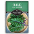 Kale Red Russian seed packet with 'Survival Garden Seeds' branding on a green background