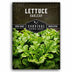 Survival Garden Seeds Lettuce Oakleaf packaging with green lettuce image