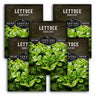 Survival Garden Seeds Lettuce Oakleaf packaging with green lettuce images.