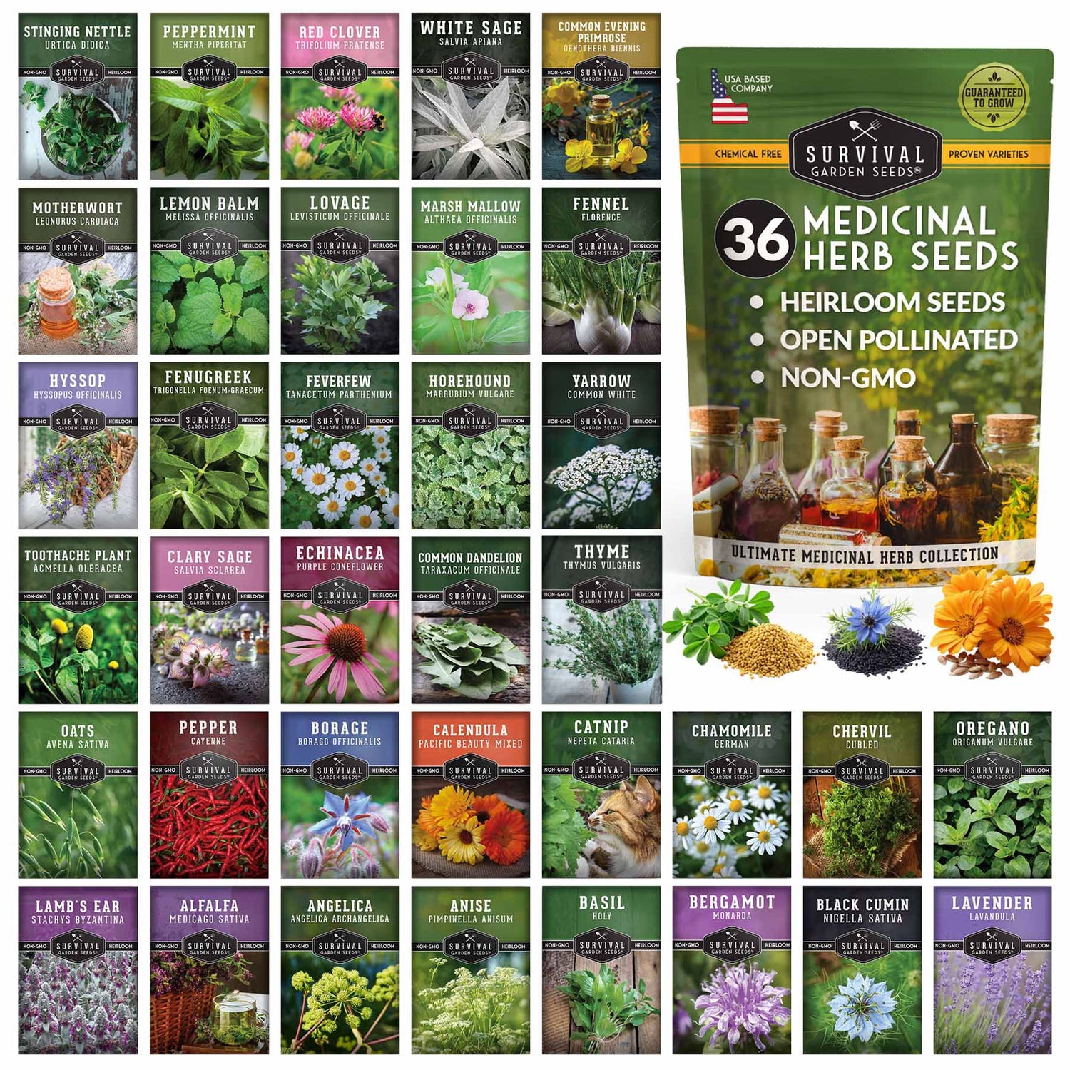 herb garden seeds for sale Ultimate Medicinal Herb Collection