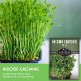 Pea Microgreen Seeds – Non-GMO Pea Seeds for Fast Indoor Growing, Sprouting & Sweet, Tender Greens