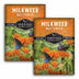 Two packages of Survival Garden Seeds Milkweed Butterfly seeds on a white background