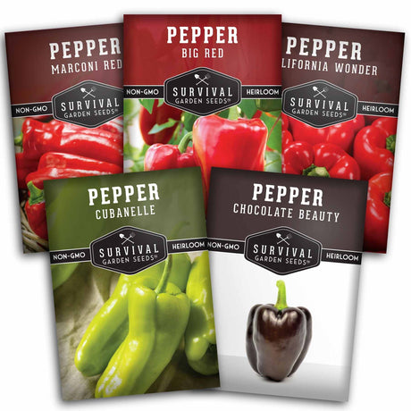 5 Packages of Sweet pepper seeds