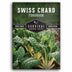 Seed packet for Swiss Chard with Survival Garden Seeds branding
