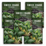 Survival Garden Seeds Swiss Chard Fordhook packages with greenery background